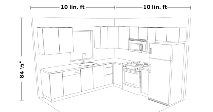 Ikea kitchen 10x10