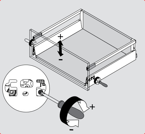 IKEA Drawer Height Adjustment