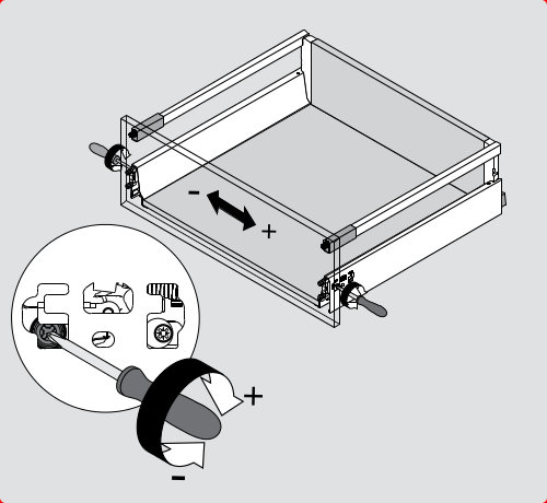 IKEA Drawer Side Adjustment